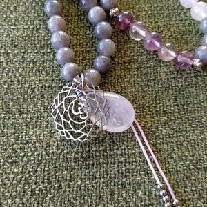 Mala beads necklace and bracelet